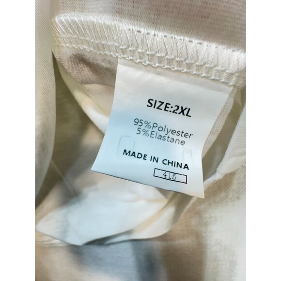 Highland Cow Graphic T-Shirt Womens 2XL White Casual Tee Crew Neck Short Sleeve - Picture 3 of 10